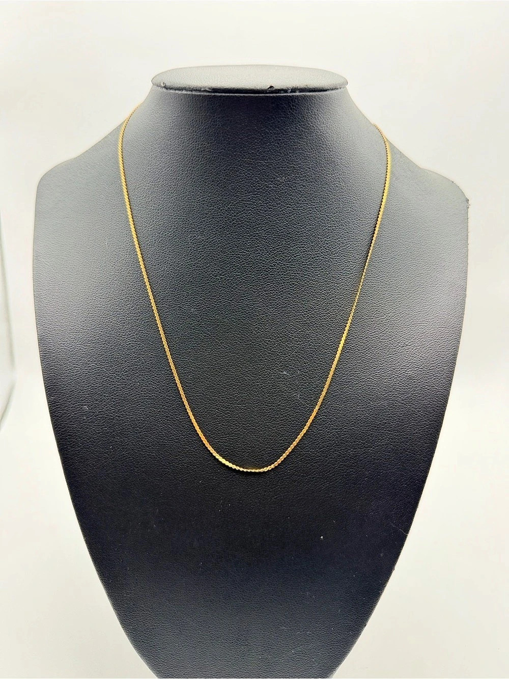 Vintage k18 yellow gold chain necklace